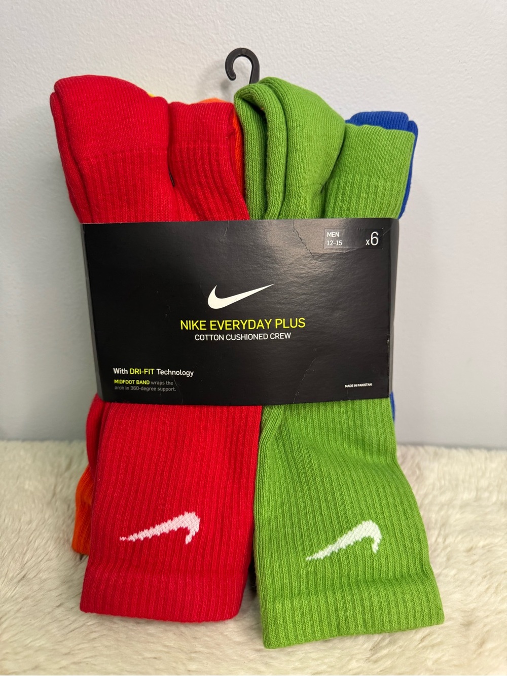 Nike Everyday Plus Cotton Cushioned Crew Socks - 6 pair